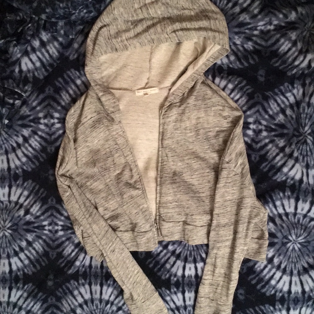 Crop Oversized Zip-Up